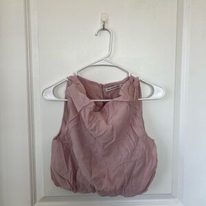 Abercrombie & Fitch Crinkle Textured Cowl Neck Top